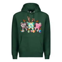 Sports Green Happy Easter Day teeth Premium Hoodie - HowdyJamesFarm