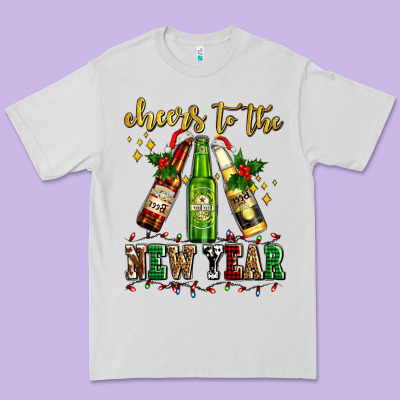 Cheers To The New Year With Beers Premium Tee Designed By Adodesignshop