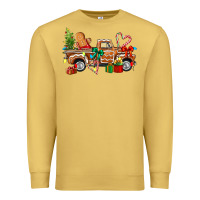 Antique Gold gingerbread truck Premium Sweatshirt - texasbilliewilder