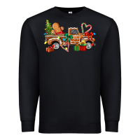 Black gingerbread truck Premium Sweatshirt - texasbilliewilder