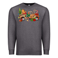 Charcoal Heather gingerbread truck Premium Sweatshirt - texasbilliewilder