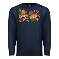 Navy gingerbread truck Premium Sweatshirt - texasbilliewilder