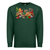 Sports Green gingerbread truck Premium Sweatshirt - texasbilliewilder