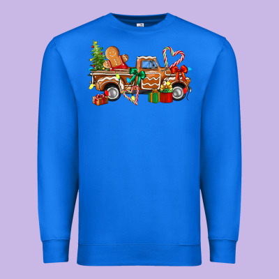 Gingerbread Truck Premium Sweatshirt Designed By Texasbilliewilder
