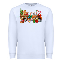 White gingerbread truck Premium Sweatshirt - texasbilliewilder