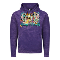 Cloud Purple god is my refugee and strength Vintage Hoodie - NancyCooperArtShop