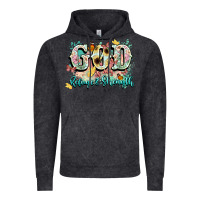 Vintage Black god is my refugee and strength Vintage Hoodie - NancyCooperArtShop