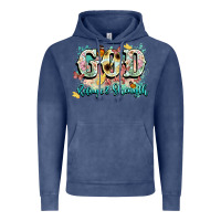 Vintage Denim god is my refugee and strength Vintage Hoodie - NancyCooperArtShop