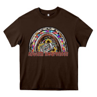 Chocolate Brown autism avareness football Heavy Core Tee - SublimationCraftShop