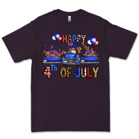 Plum western hello fourth of july trucks Premium Tee - FaDigitalArtStudio