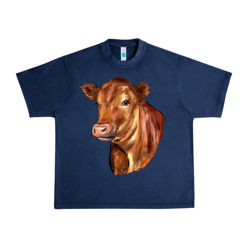Red Angus Cattle Cow Urban Heavy Tee by LillyAllenDesigns | Teevron