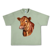 Oil Green red angus cattle cow Urban Heavy Tee - LillyAllenDesigns