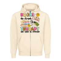 Sandshell books are cheaper than therapy and twice as effective Zipper Hoodie - Artiststas
