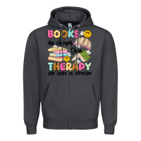 Smoke books are cheaper than therapy and twice as effective Zipper Hoodie - Artiststas