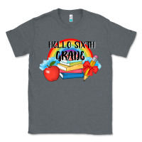 Charcoal Heather back to school hello sixth grade 3200x2400 Classic Tee - AdoDesignShop