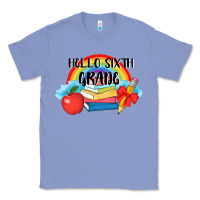 Colony Blue back to school hello sixth grade 3200x2400 Classic Tee - AdoDesignShop
