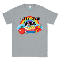 Heather Grey back to school hello sixth grade 3200x2400 Classic Tee - AdoDesignShop
