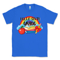 True Royal back to school hello sixth grade 3200x2400 Classic Tee - AdoDesignShop