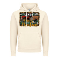 Vintage Artic Merry Christmas Farm Tractor Vintage Hoodie - RanaPortraitStore