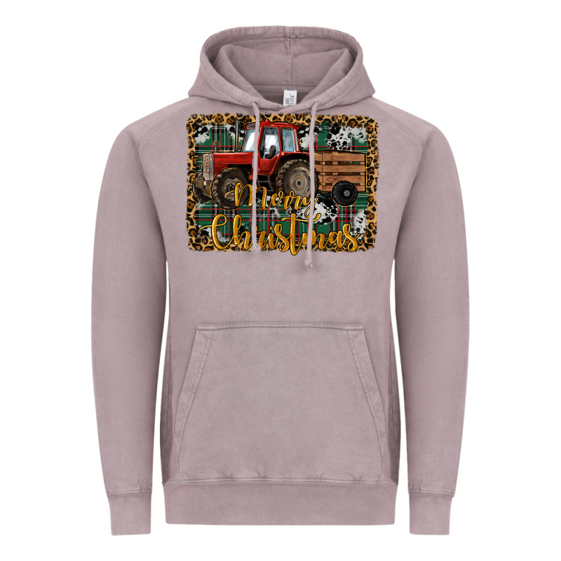 Merry Christmas Farm Tractor Vintage Hoodie by RanaPortraitStore | Teevron