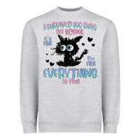 I Survived 100 Days Of School Cat Heavyweight Sweatshirt | Teevron