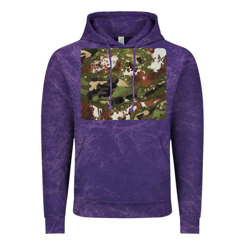Black And Brown Cowhide Camouflage Vintage Hoodie by BarkalooDesign | Teevron