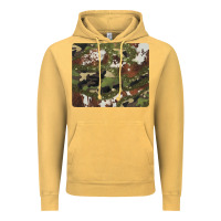 Vintage Mustard black and brown cowhide camouflage Vintage Hoodie - BarkalooDesign