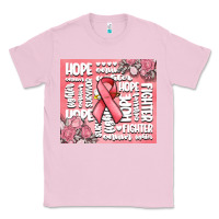 Bubblegum Pink cancer words Classic Tee - MaliasSmallBusiness