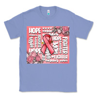 Colony Blue cancer words Classic Tee - MaliasSmallBusiness