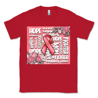 Red cancer words Classic Tee - MaliasSmallBusiness