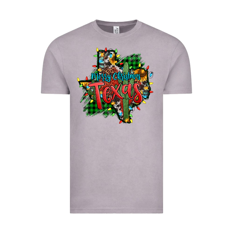 Western Desert Christmas Texas Map Vintage Tee by Jasminsmagicworld | Teevron