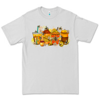 Dove Grey bee drink Premium Tee - RacoonDesign