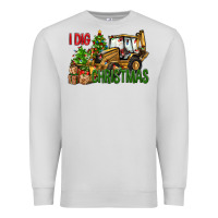 Dove Grey I dig Christmas Premium Sweatshirt - NancyCooperArtShop