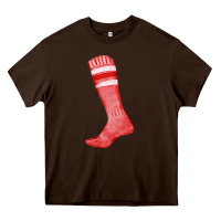 Chocolate Brown red sock fa element Heavy Core Tee - FaDigitalArtStudio