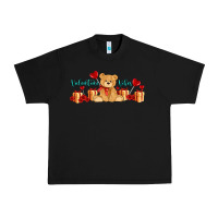 Black valentines vibes with gifts and bear Urban Heavy Tee - AdoDesignShop