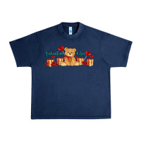 Navy valentines vibes with gifts and bear Urban Heavy Tee - AdoDesignShop