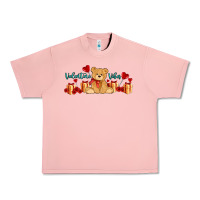 Salmon valentines vibes with gifts and bear Urban Heavy Tee - AdoDesignShop