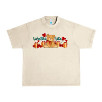 Sandshell valentines vibes with gifts and bear Urban Heavy Tee - AdoDesignShop