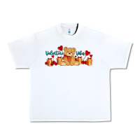 White valentines vibes with gifts and bear Urban Heavy Tee - AdoDesignShop