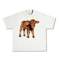 Pistachio red angus calf Urban Heavy Tee - LillyAllenDesigns