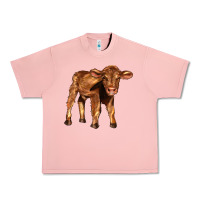 Salmon red angus calf Urban Heavy Tee - LillyAllenDesigns