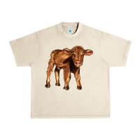 Sandshell red angus calf Urban Heavy Tee - LillyAllenDesigns