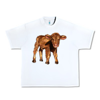 White red angus calf Urban Heavy Tee - LillyAllenDesigns