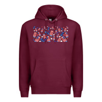 Burgundy American popsicle Premium Hoodie - TumblerDesignByShophia