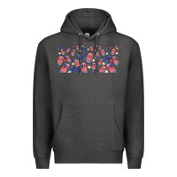 Charcoal Heather American popsicle Premium Hoodie - TumblerDesignByShophia