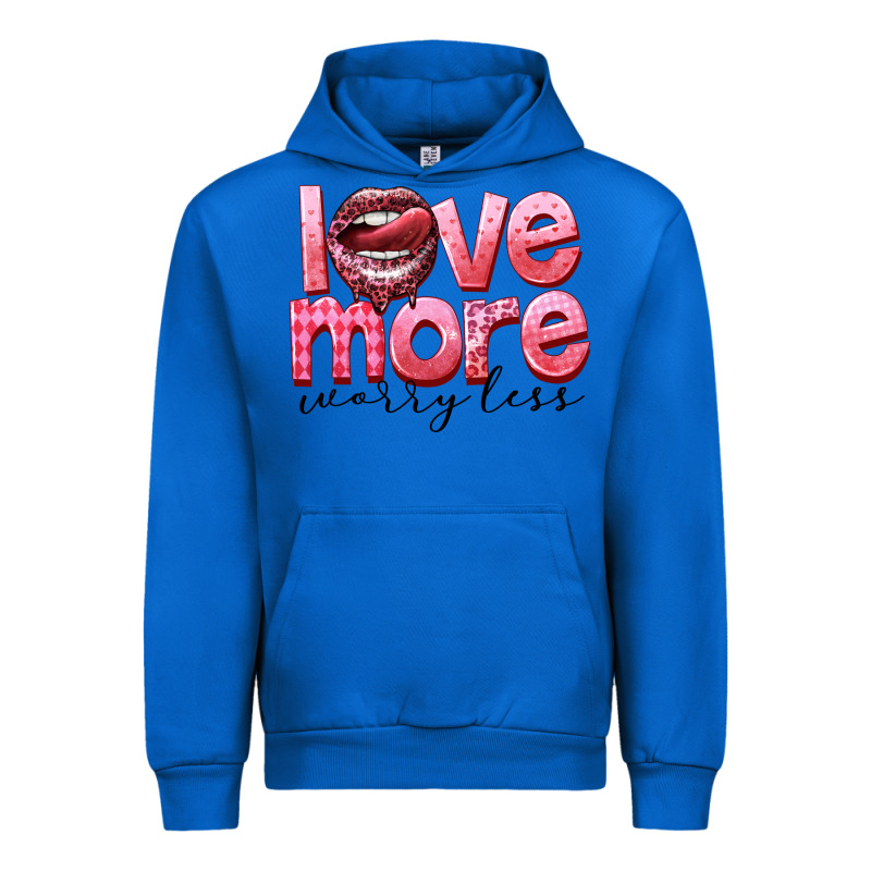 Love More Worry Less Urban Hoodie by FaDigitalArtStudio | Teevron