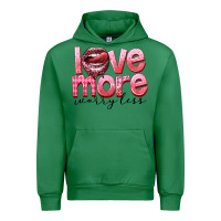 Emerald Love more worry less Urban Hoodie - FaDigitalArtStudio