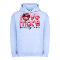 Pigment Grape Ice Love more worry less Urban Hoodie - FaDigitalArtStudio