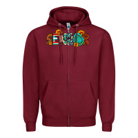 Burgundy senior 2025 Zipper Hoodie - Artiststas