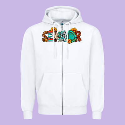 Senior 2025 Zipper Hoodie Designed By Artiststas